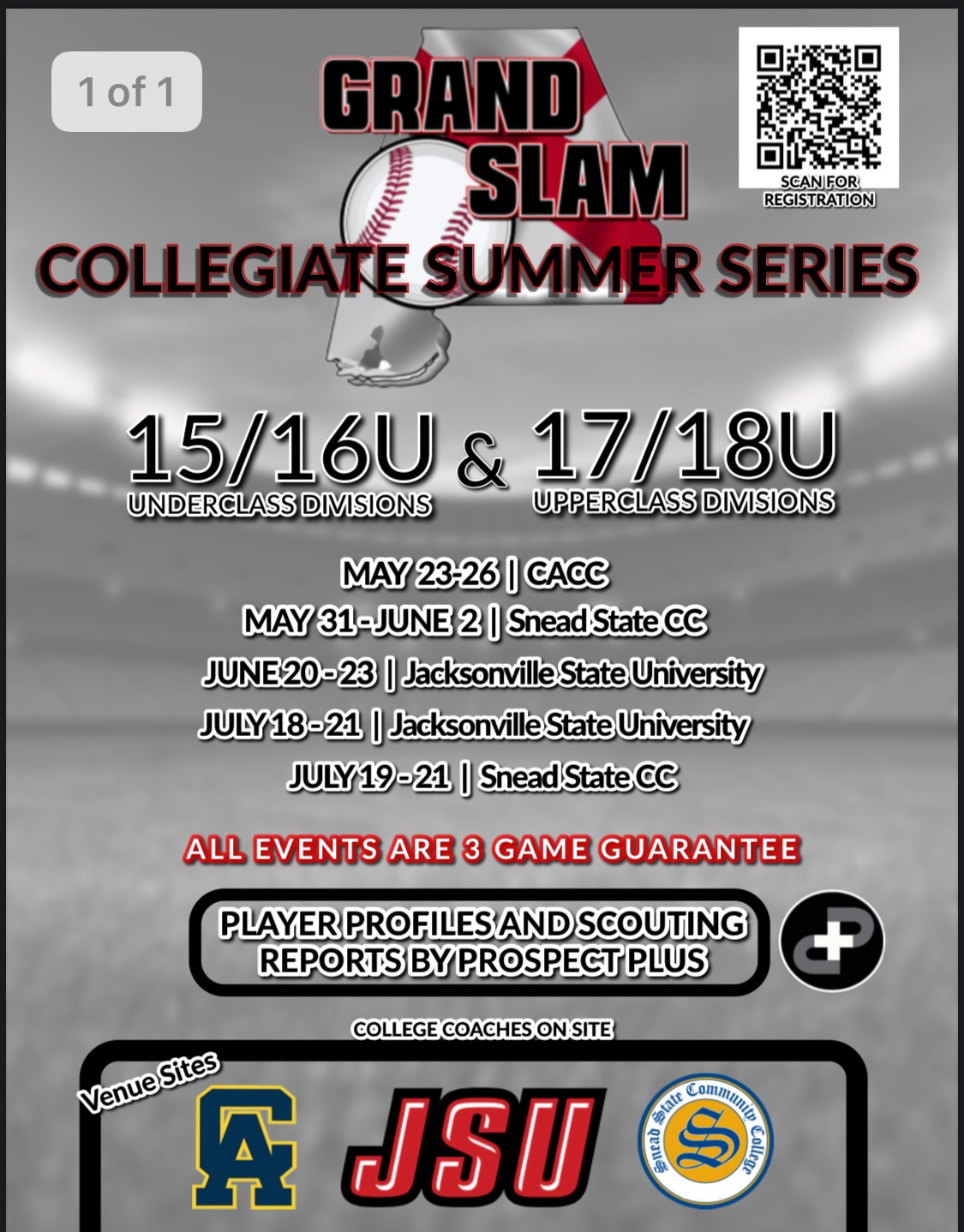 Grand Slam Sports Tournaments | Baseball | Collegiate Summer Series ...